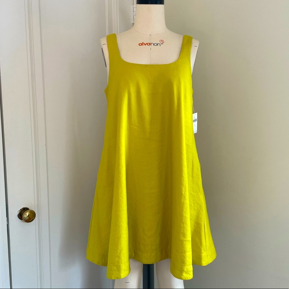 Maeve Chartreuse Dress by Anthropology